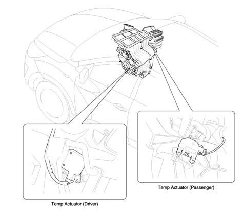 hyundai tucson heater air distribution box|hyundai heater temp control problems.